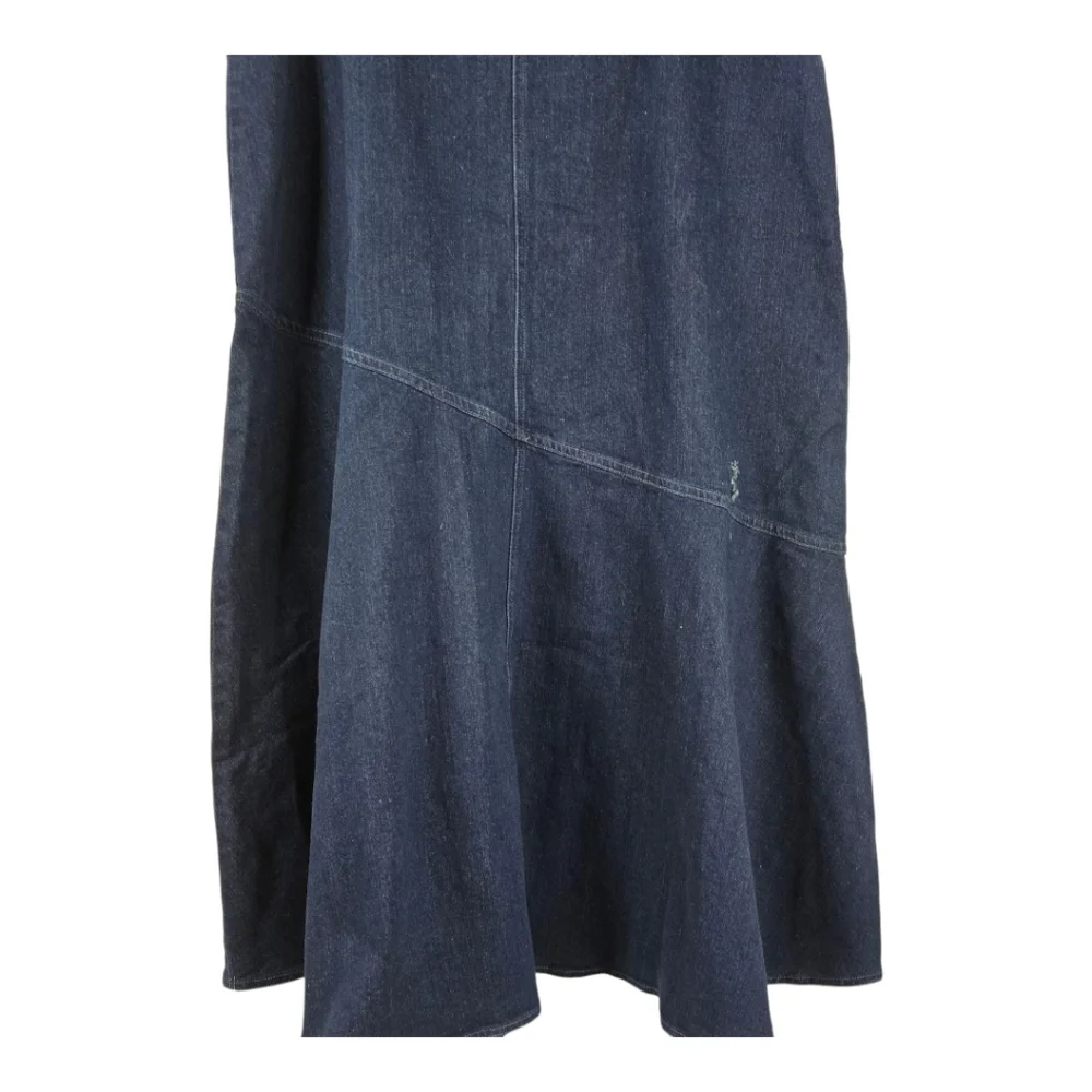 Blank NYC Womens Full Maxi Skirt, Dark Blue Denim, NWT, Aysemeteical Look - Picture 3 of 11